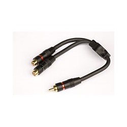 (C) 2 x RCA-hona till 1 x RCA-hane