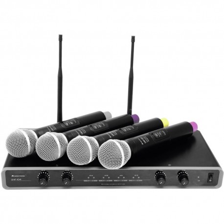 Omnitronic UHF 104 - 4 Mikr trådlöst Omnitronic UHF 104 - 4 Mikr trådlöst